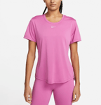 Nike NIKE driFIT One Short Sleeve Top Pink Women (XS)