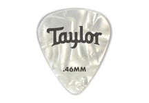 Taylorware Taylor Celluloid 351 Picks, White Pearl, 0.71mm, 12-Pack