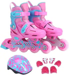 WENLI Rollers Quad Skates à Rouleaux Originaux pour Enfants Rouleaux Rouleaux Rouleaux Rouleaux Sneakers de Rouleaux Professionnels Patins de Patins, 3 Couleurs (Color : Pink, Size : Small)
