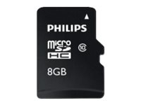 Philips FM08MP45B - Flash-minneskort (adapter, microSDHC till SD inkluderad) - 8 GB - Class 10 - microSDHC UHS-I