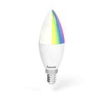 Hama Ampoule LED WiFi (E14, 4,5 watts, sans Concentrateur, Réglable, Contrôlable via Alexa/Google Home, 2700K, Lampe WLAN, Compatible avec Echo, Classe énergétique A +) Blanc/Vert/Rouge/Bleu