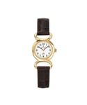 Certus : Womens White Watch - Brown Leather - One Size