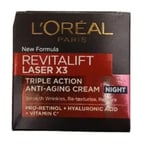 Loreel Paris Revitalise Laser Face Night Cream, X3 Triple Action Anti-Ageing(129