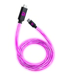 Floating Grip 3m USB-C / USB-C LED Kaapeli - Pinkki