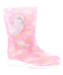 Peppa Pig Girls Wellies Infants Cao Slip On pink - Size 9 Kids (UK Shoe)