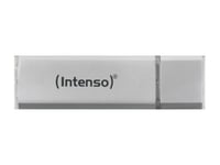 Intenso Alu Line - Usb Flash-Enhet - 16 Gb - Usb 2.0 - Silver (Paket Om 3)