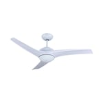 35W LED Takfläkt - RF Kontroll, 3 Blad, DC Motor, Vit - Kulör : 3-i-1