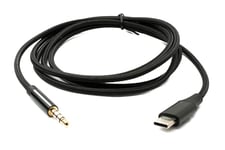 System-S Câble audio 150 cm - Prise jack 3,5 mm mâle vers USB 3.1 - Type C - Adaptateur AUX - Noir