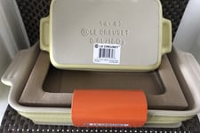 Le Creuset Stoneware 18cm & 26cm Rectangular Baking Dishes - Elysees Yellow