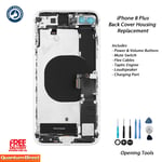 NEW iPhone 8 Plus Fully Assembled Back Cover Housing with ALL Parts - SILVER