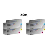 Set de Laser Toner Cartouches Compatibles pour Epson AcuLaser 1700 series / C13SO50614 / CX17 - C13SO50613/CX17 - C13SO50612/CX17 - C13SO50611/CX17 ***2 Packs