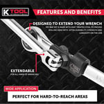 High Leverage Wrench Extender Adaptor Stainless Steel Torque Adapter