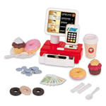 Cash Register Coffee Shop Toy Kids Shopping Till Simulation Kitchen Pretend Play