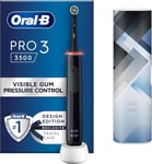Oral-B Pro 3 Electric Toothbrush & Travel Case, 3 Modes, Teeth Whitening, Black