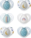 Tommee Tippee Night Time Soothers, Symmetrical Orthodontic Design, BPA-Free Sil