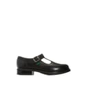 Kickers Girls Girl's Junior Lach T-Bar Leather Shoes in Black Leather (archived) - Size UK 5 Infant