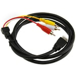 OTOTEC Câble Convertisseur HDMI vers 3 RCA AV Mâle Vidéo/Audio Composant Cable Adaptateur pour HDTV 1080P