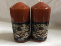 2 x WICKFORD & CO Scented Pillar Candle Gingerbread Burns 35 hour