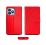 Samsung Noble Diary Wallet Case - Galaxy A14 (5G) Red