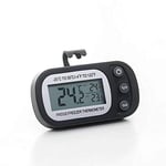 ZEDACA® Mini Electronic Digital LCD Thermometer Waterproof Sensor Gauge Refrigerator Tank Kitchen Dedicated Electronic Temperature Meter with Magnet & Hook-Black