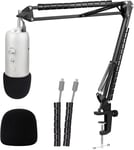 Blue Yeti Mic Stand with Pop Filter - Suspension Blue Yeti Boom Arm Stand with M