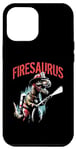 Coque pour iPhone 12 Pro Max Firesaurus T-Rex – Jeu de mots drôle de dinosaure T-Rex pompier