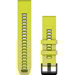 Klockarmband Garmin QuickFit 22 Silikon Amp Yellow/Graphite