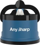 Anysharp Knife Sharpener, Hands-Free Safety, Powergrip Suction, Safely Sharpens 