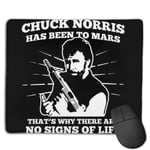 Chuck Norris Has Been to Mars Why Theres No Signs of Life Customized Designs Non-Slip Rubber Base Gaming Mouse Pads for Mac,22cm×18cm， Pc, Computers. Ideal for Working Or Game