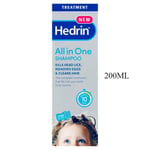 Hedrin All In One Shampoo Kills Head Lice Cleans Hair Treatment With Comb 200ml