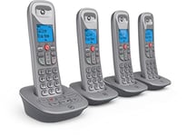 BT 5960 Cordless Landline House Phone with Nuisance Call Blocker, Digital Answer Machine, Quad Handset Pack