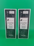 2x Eclat Advanced Charcoal Face Mask Clearer Skin With ORGANIC ACTIVATED BAMBOO
