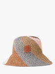 Mulberry Summer Stripe Bucket Hat, Maple/Pale Grey