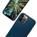 eplanita Eco iPhone 12 Pro Max Mobile Phone Case, Biodegradable Plant Fibre and Soft TPU, Drop Protection Cover, Eco Friendly Zero Waste (iPhone 12 Pro Max, Dark Blue)