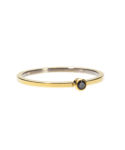 Blomdahl Bezel Tiny ring med Black golden titanium (Storlek: 16mm)