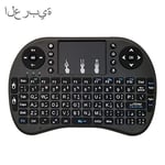 Wireless Mini Keyboard Remote Control Mini Wireless Keypad Supports Touchpad I8 Aerial Mouse Wireless Keyboard Language: Arabic