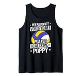 Mens MY FAVORITE VOLLEYBALL PLAYER CALLS ME POPPY. Coach Tank Top