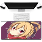 HOTPRO Anime Large Gaming Mouse Pad,Improved Precision and Speed Non-slip Rubber Base Water Resistant Stitched Edge Keyboard Mousemat,for PC Computer Laptop(800X300X3MM) Life In A Different World-4