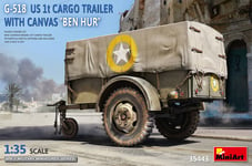 Miniart 35443 - 1:3 5 G-518 US 1t Cargo Trailer " ben Hur " W/Canvas - New