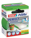 tesa extra Power Perfect Cloth Tape - Fabric-Reinforced Repairing Tape for Crafting, Repairing, Fastening, Reinforcing and Labelling - Green - 2.75 m x 38 mm
