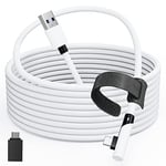 Tiergrade Link Cable 5M compatible avec Quest2/1/Pico 4, câble PC avec transfert de données 5Gbps, USB 3.0 vers câble Type-C pour casque VR et PC de jeu