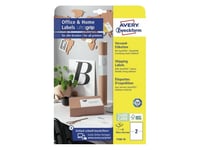 Avery 7168-10, Vit, Rektangel, Permanent, 199.6 X 143.5 Mm, A4, Papper
