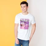 Cartoon Network Spin-Off Courage The Cowardly Dog 90's Photoshoot T-Shirt - White - XXL