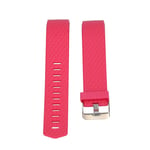 Fitbit Charge 2 Enkelt silikon klockband - Röd Rosa