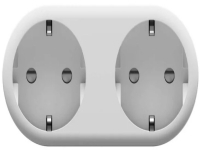 Tesla Smart Plug Dual, Trådlös, Bluetooth / Wi-Fi, 802.11b, 802.11g, Wi-Fi 4 (802.11n), inomhus, Vit, 3680 W
