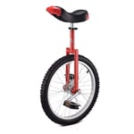 18/16inch Wheel Unicycle Gifts, for Kids(age 6-14 Years Old), Adult/Teenagers/boys/girls 24/20" Outdoor Sports Balance Cycling, Alloy Rim, Birthday Gifts (Color : RED, Size : 20INCH)