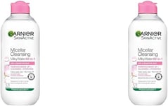 Garnier Micellar Cleansing Water for Dry Skin 400 Ml, Milky Face Cleanser and Ma