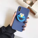 3D Cute Sesame Street Soft phone case for iphone X XR XS 11 Pro Max 6 7 8 plus Holder cover for samsung S8 S9 S10 A50 Note 8 9 S,E,for iphone XR