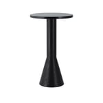 Massproductions - Draft Bar Table H1000 D600, Black Stained Ash