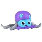 Walking Amphibious Cute Octopus Interactive Bath Toy, Movable Clockwork Wind-up Funny Octopus Beach Toy With Swinging Tentacles for 6+ Months Girl Boys Kids, Summer Bathing Water Toys (8.9*4.3")